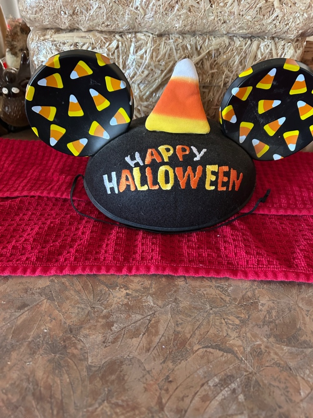 Disney Halloween Vintage Mickey Mouse Ears with Candy Corn - Picture 5 of 5